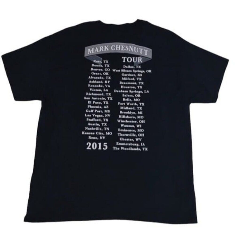 Mark Chesnutt Autographed Concert Shirt XL Tradition Lives Tour 2015